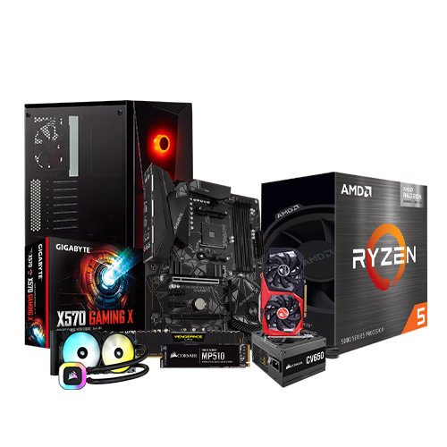 Corsair iCUE Certified PC with AMD Ryzen 5 5600X & Gigabyte X570 Gaming X