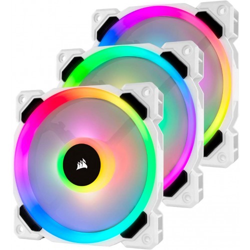 Corsair LL120 RGB 120mm Dual Light Loop Case Fan (White)