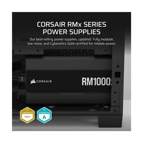 Corsair RMx Series RM1000x 1000W PG5 Full Modular 80 Plus Gold Certified Black Power Supply Corsair RMx Series RM1000x 1000W PG5 Full Modular 80 Plus Gold Certified Black Power Supply