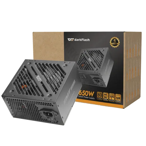 darkFlash EMT650 650W 80 Plus Bronze Certified Power Supply