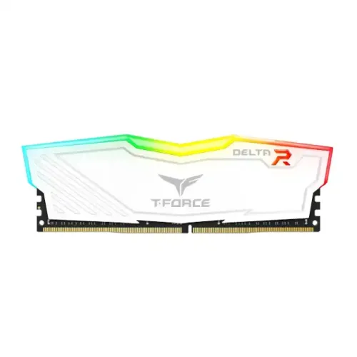 Team T-Force Delta 8GB 3200MHz DDR4 RGB White Desktop RAM