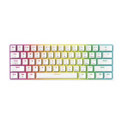 Fantech MAXFIT61 MK857 Space Edition RGB Mechanical Keyboard (White)