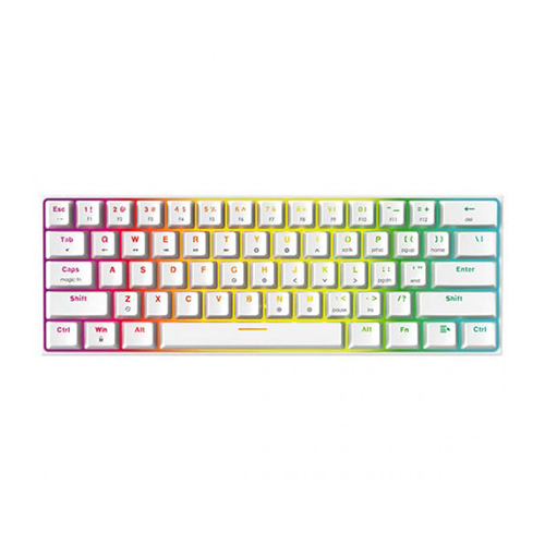 Fantech MAXFIT61 MK857 Space Edition RGB Mechanical Keyboard (White)
