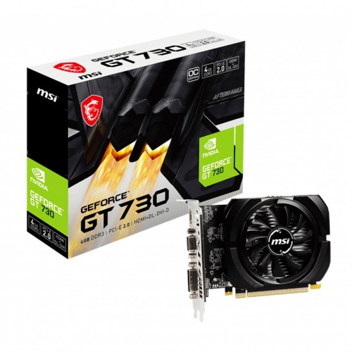 MSI GeForce GT 730 4GB DDR3 PCI Express 2.0 Graphics Card