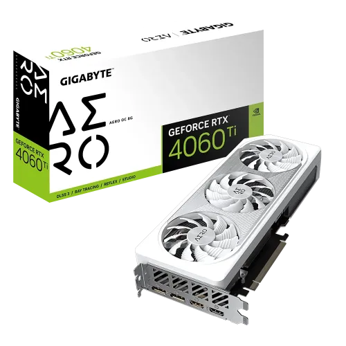 GIGABYTE GeForce RTX 4060 Ti AERO OC 8G GDDR6 Graphics Card