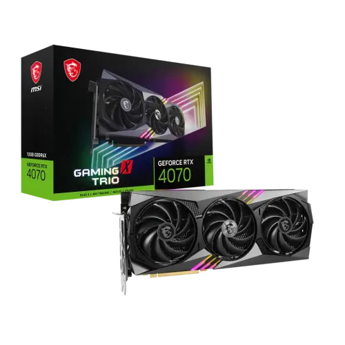 MSI GeForce RTX 4070 GAMING X TRIO 12GB GDDR6X Graphics Card