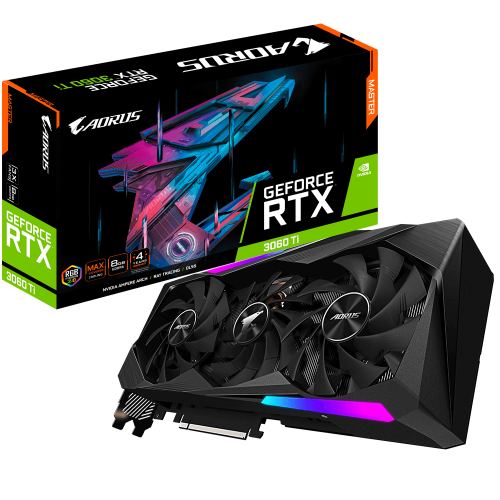 Gigabyte Aorus GeForce RTX 3060Ti Master 8G GDDR6 Graphics Card