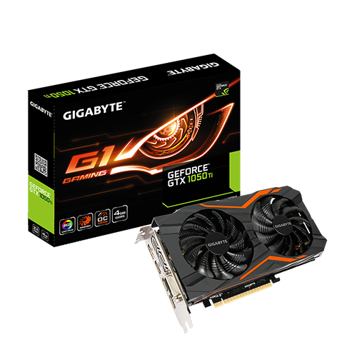 Gigabyte GeForce GTX 1050 Ti G1 Gaming 4GB Graphics Card