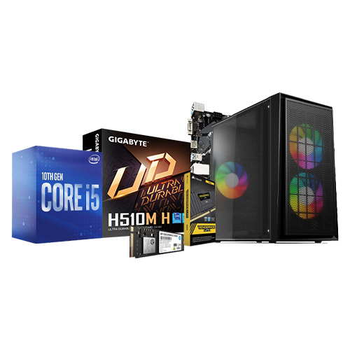 Gigabyte H510M H With Intel i5 10400 PC Build