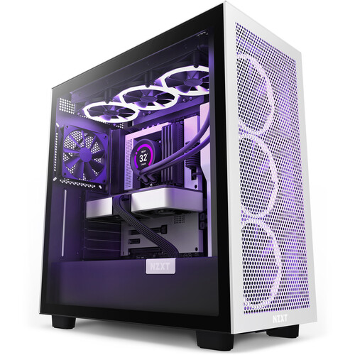 NZXT H7 Flow ATX Mid-Tower Airflow Casing White-Black