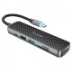 Hoco HB24 Easy display 6-in-1 Multimedia USB Type-C Hub Hoco HB24 Easy display 6-in-1 Multimedia USB Type-C Hub