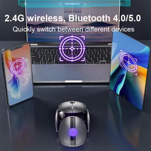 inphic X2 Bluetooth and 2.4G Wireless Mouse
