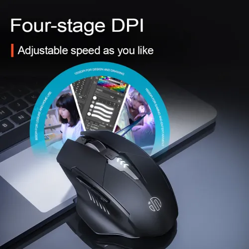 inphic A1 2.4G and Bluetooth Computer Mouse