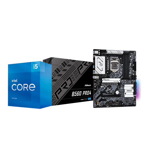 Intel Core i5-11400 With ASRock B560 Pro4 Motherboard Processor Combo