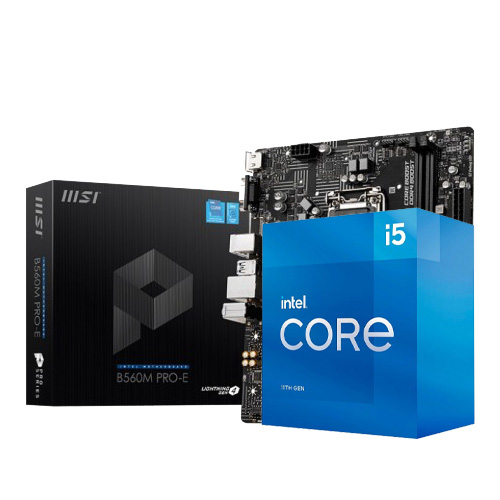 Intel Core i5-11500 With MSI B560M PRO-E Combo