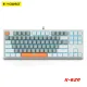 E-Yooso K620 TKL Mechanical Keyboard with Single backlit (White Gray)