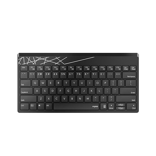 Rapoo K800 2.4G Wireless Low-Profile Compact Keyboard (Black)