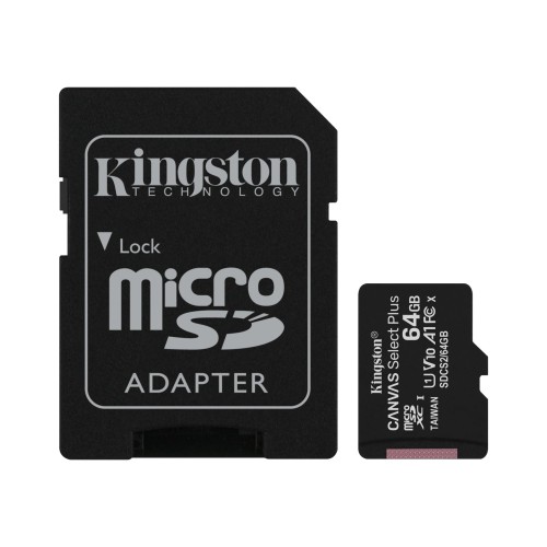 Kingston Canvas Select Plus 64 GB microSD Memory Card Kingston Canvas Select Plus 64 GB microSD Memory Card