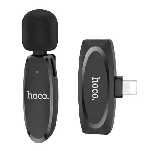 Hoco L15 Lightning Lavalier Wireless Microphone For iPhone Hoco L15 Lightning Lavalier Wireless Microphone For iPhone