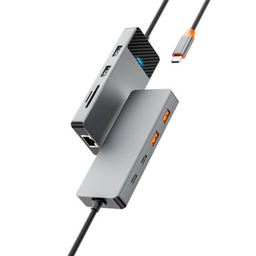 WIWU LINKER A923RPT 9 IN 1 USB-C HUB WIWU LINKER A923RPT 9 IN 1 USB-C HUB