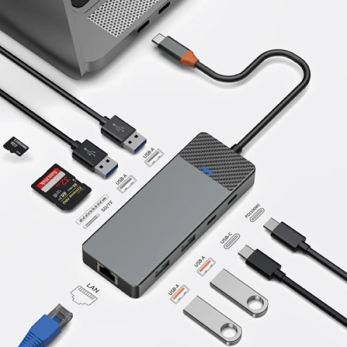 WIWU LINKER A923RPT 9 IN 1 USB-C HUB WIWU LINKER A923RPT 9 IN 1 USB-C HUB