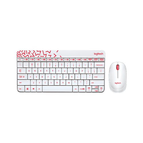 Logitech MK240 NANO Mouse And Keyboard Combo (White)