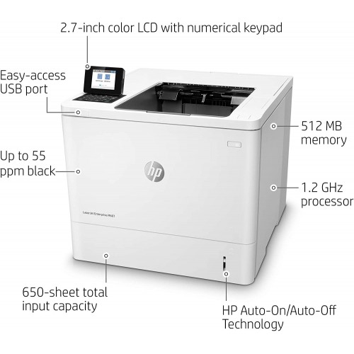 HP Enterprise M607n Single Function Mono Laser Printer HP Enterprise M607n Single Function Mono Laser Printer