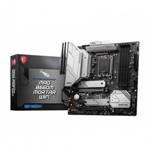 MSI MAG B660M MORTAR WIFI DDR5 12th Gen Micro-ATX Motherboard