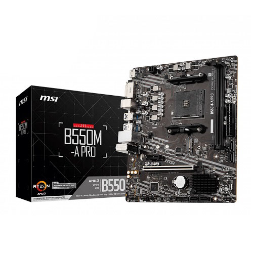 MSI B550M-A PRO AM4 Micro ATX Motherboard MSI B550M-A PRO AM4 Micro ATX Motherboard