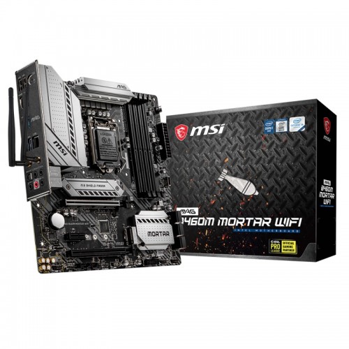 MSI MAG B460M Mortar Wi-Fi Intel 10th Gen Micro-ATX Motherboard