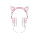 ONIKUMA X10 Pink Cat Ears Stereo Noise Cancellation Gaming Headset