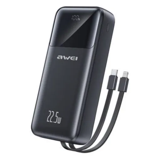Awei P106K 10000mAh 22.5W Fast Charging Digital Display Power Bank Awei P106K 10000mAh 22.5W Fast Charging Digital Display Power Bank