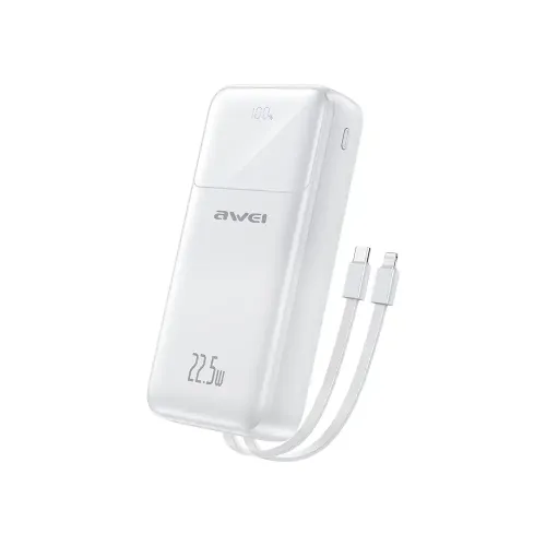 Awei P107K 20000mah 22.5W Fast Charging Digital Display Power Bank Awei P107K 20000mah 22.5W Fast Charging Digital Display Power Bank