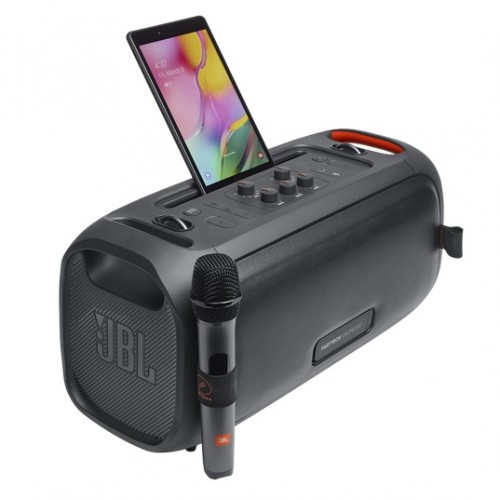 JBL PartyBox On-The-Go Portable Party Speaker and Wireless Mic JBL PartyBox On-The-Go Portable Party Speaker and Wireless Mic