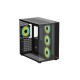 PC POWER ICEBERG V3 PP-H40 ARGB ATX GAMING CASING BLACK