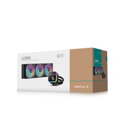Deepcool LQ360 AIO Digital Display 360mm Liquid Cooler – Black