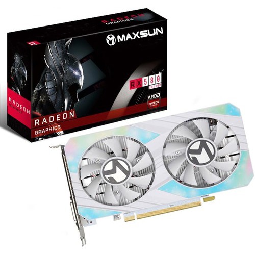 Maxsun AMD Radeon RX 580 8GB GDDR5 Graphics Card (WH)