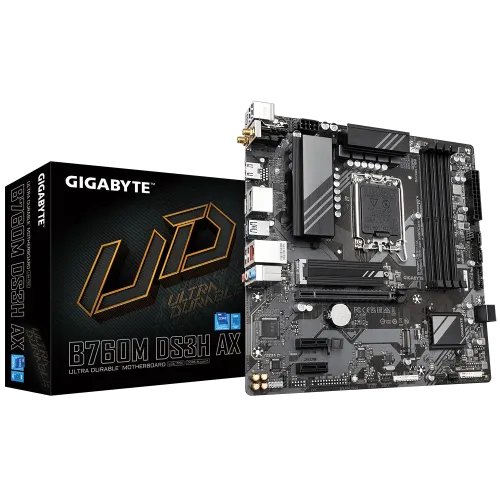 GIGABYTE B760M DS3H AX 13th and 12th Gen mATX Motherboard