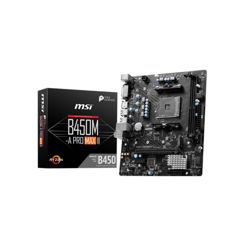 MSI B450M-A PRO MAX II AMD AM4 DDR4 ATX MOTHERBOARD