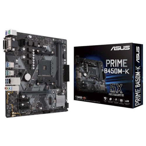 Asus PRIME B450M-K DDR4 AMD AM4 Socket Motherboard