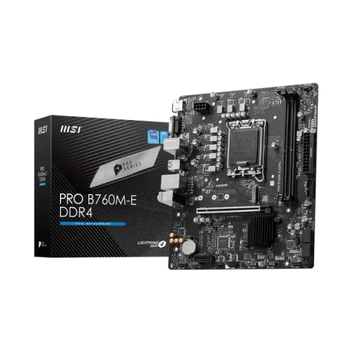 MSI PRO B760M-E DDR4 12th Gen & 13th Gen mATX Motherboard