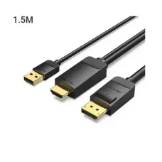 Vention ABJBG HDMI-A Male to DP Male HD Cable - 1.5M