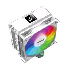 Power Train DL-Z6000 ARGB White Air CPU Cooler with Display