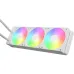 Gamdias CHIONE E4-360 V2 WH 360mm ARGB AIO Liquid CPU Cooler With Display