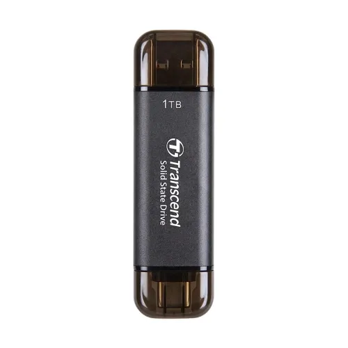 Transcend ESD310 1TB USB Type-A & Type-C OTG Black Portable SSD