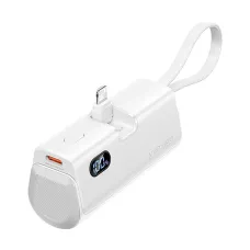 Vention FHRW0 4800mAh 22.5W White Power Bank with Digital Display
