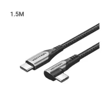 Vention TRAHG 3A USB 2.0 Type-C Male to Male Right Angle Cable - 1.5M