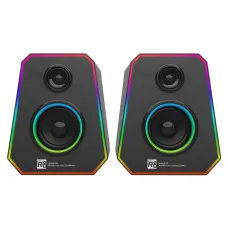 R8 SP-15 1.0 Channel 10W Wired LED Speaker Black