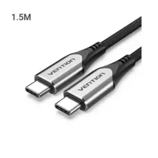 Vention TAAHG Cotton Braided USB-C to USB-C 3.1 Cable - 1.5M