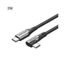 Vention TRAHH 3A USB 2.0 Type-C Male to Male Right Angle Cable - 2M